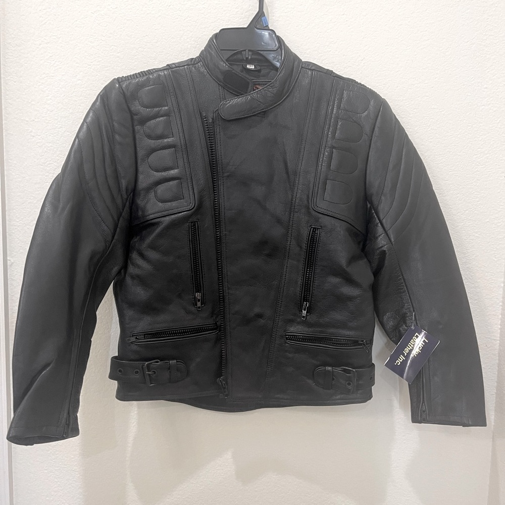 NWT Biker leather jacket. Lucky leather womens size M/L.
